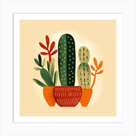 Cactus Plants Art Print