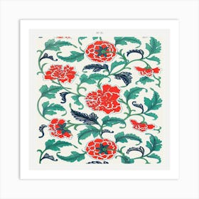 Turkish Floral Pattern Art Print