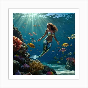 Mermaid 1 Art Print