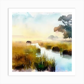 Okavango Delta 1 Art Print