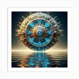 Futuristic Sphere Art Print