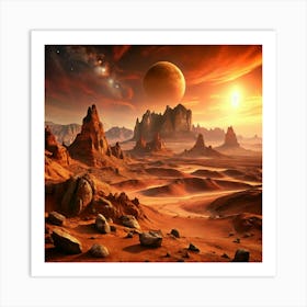 Red Planet 1 Art Print