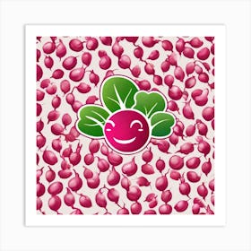 Radishes Vector Art Print