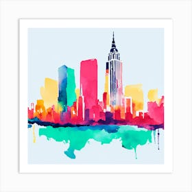 New York Watercolour 2 Art Print