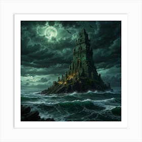 Twilight Tower Art Print