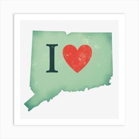 I Love Nh Art Print