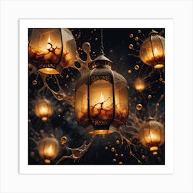 Islamic Lanterns Art Print