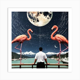 Flamingos 29 Art Print