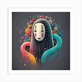 Paint The Captivating Beauty Of The No Face Fro Art Print