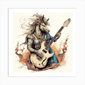 Unicorn Rocker Art Print