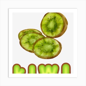 Fresh kiwi Art Print