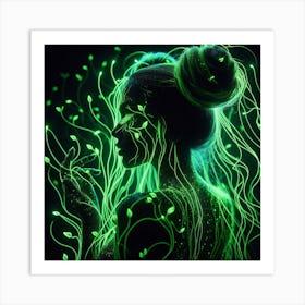 Beautiful woman 1 Art Print