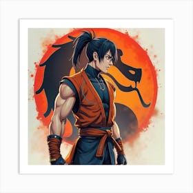 Mortal Kombat Ninja Fighter Concept Art (55) Art Print