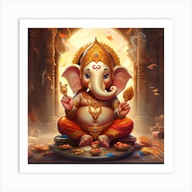 lord ganesha Art Print