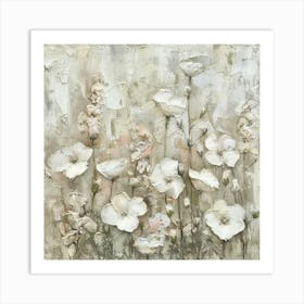 White Poppies 2 Art Print