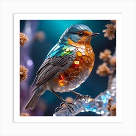 Bird In Glass Art Print