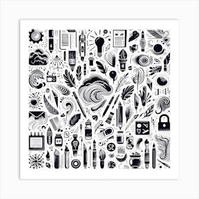 Doodle Doodle Doodle Art Print