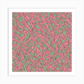 A Seamless Abstract Pattern, Flat Art, 170 Art Print