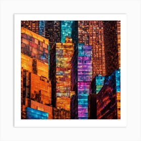 New York City At Night 1 Art Print