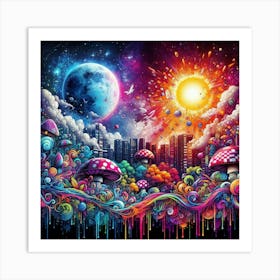 Psychedelic Art 39 Art Print