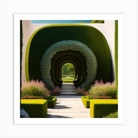 Into the garden Art Print