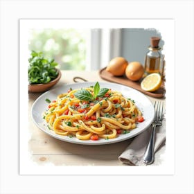 Fettuccine Art Print