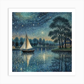 Night On The Water Art Print