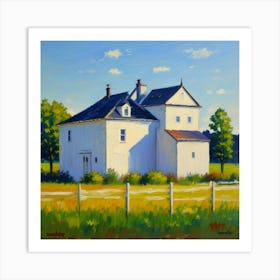 White House Tranquil Horizons Homes with a Scenic View Art Print