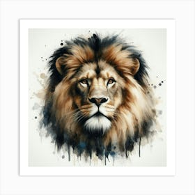 Lion Painting 4 Art Print