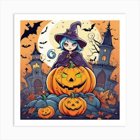 Halloween Witch 2 Art Print