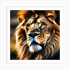 Lion Portrait 9 Art Print