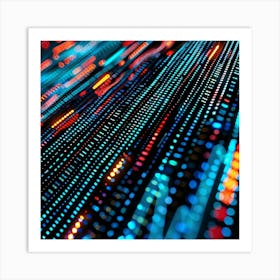 Abstract Light Pattern Art Print