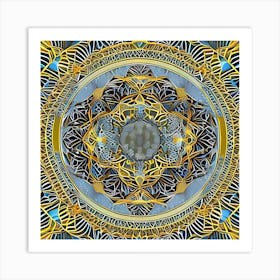 Psychedelic Mandala 18 Art Print