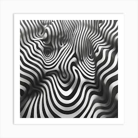 Wavy Lines 1 Art Print