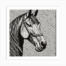 Horse Portrait Art Print