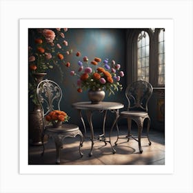 Room With Flowers Art Print