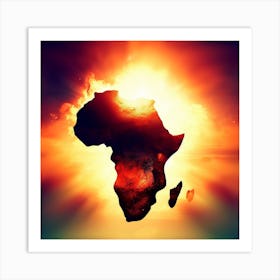 Africa In The Sun Art Print