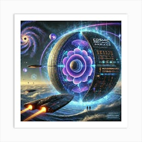 Cosmic Resonance Array Art Print