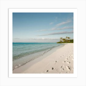 White Sand Beach Art Print