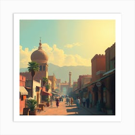 Islamic City Art Print