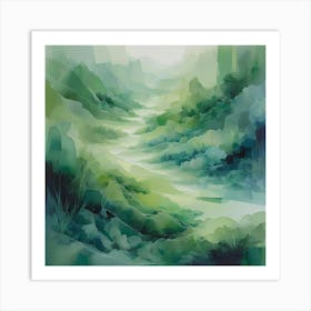 Landscape Painting 4 Art Print