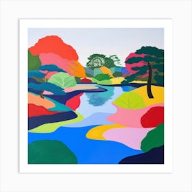 Colourful Gardens Hamarikyu Gardens Japan 3 Art Print