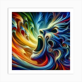 Psychedelic Sxream Art Print