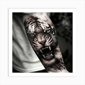 Tiger Tattoo 1 Art Print