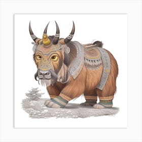 Yak Animal 6 Art Print