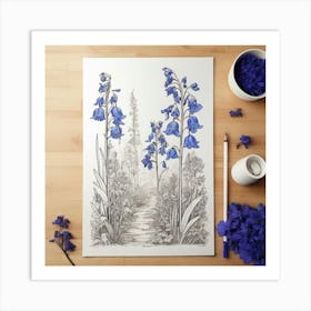 Bluebells Art Print