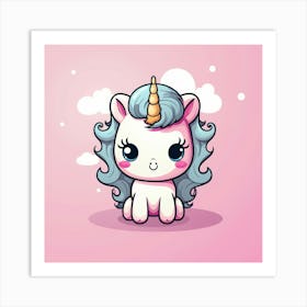 Cute Unicorn 465 Art Print