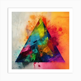 Triangle Of Color Art Print