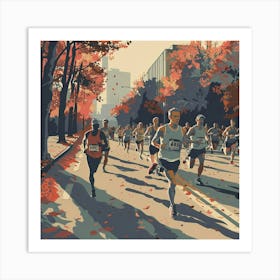 Boston Marathon Art Print