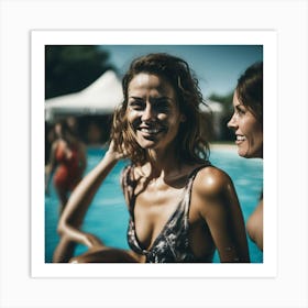 Pool Party Stock Pictures And Royalty-Free Images Art Print